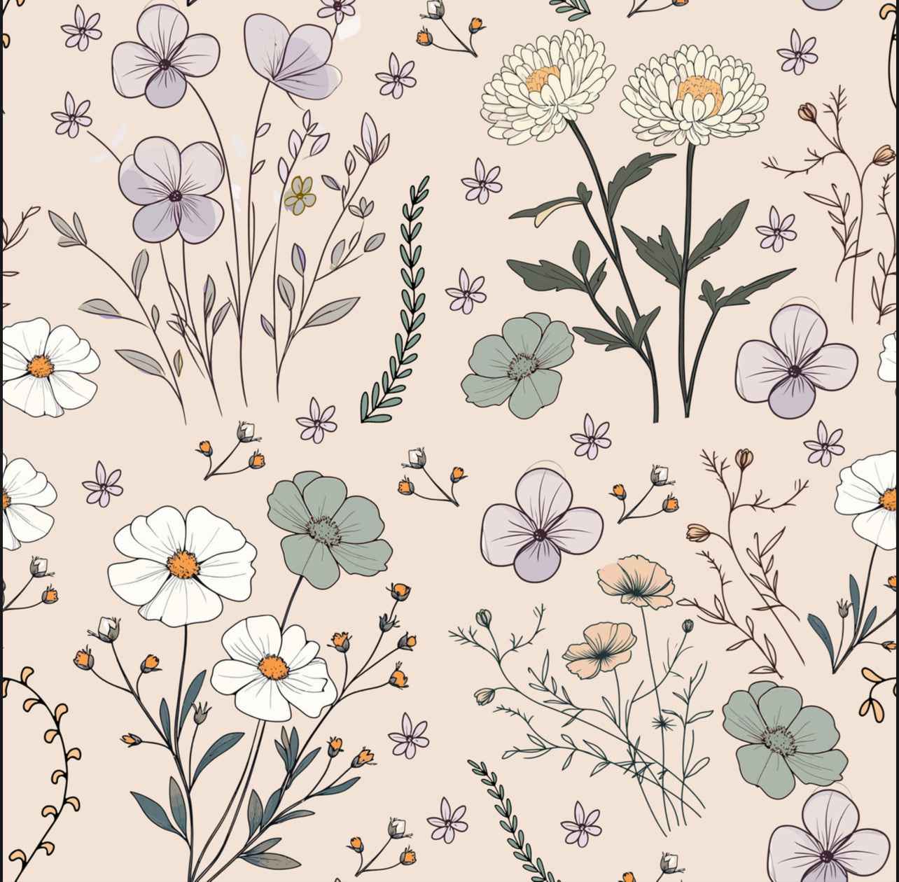 Attache-suce floral en mousseline de bambou