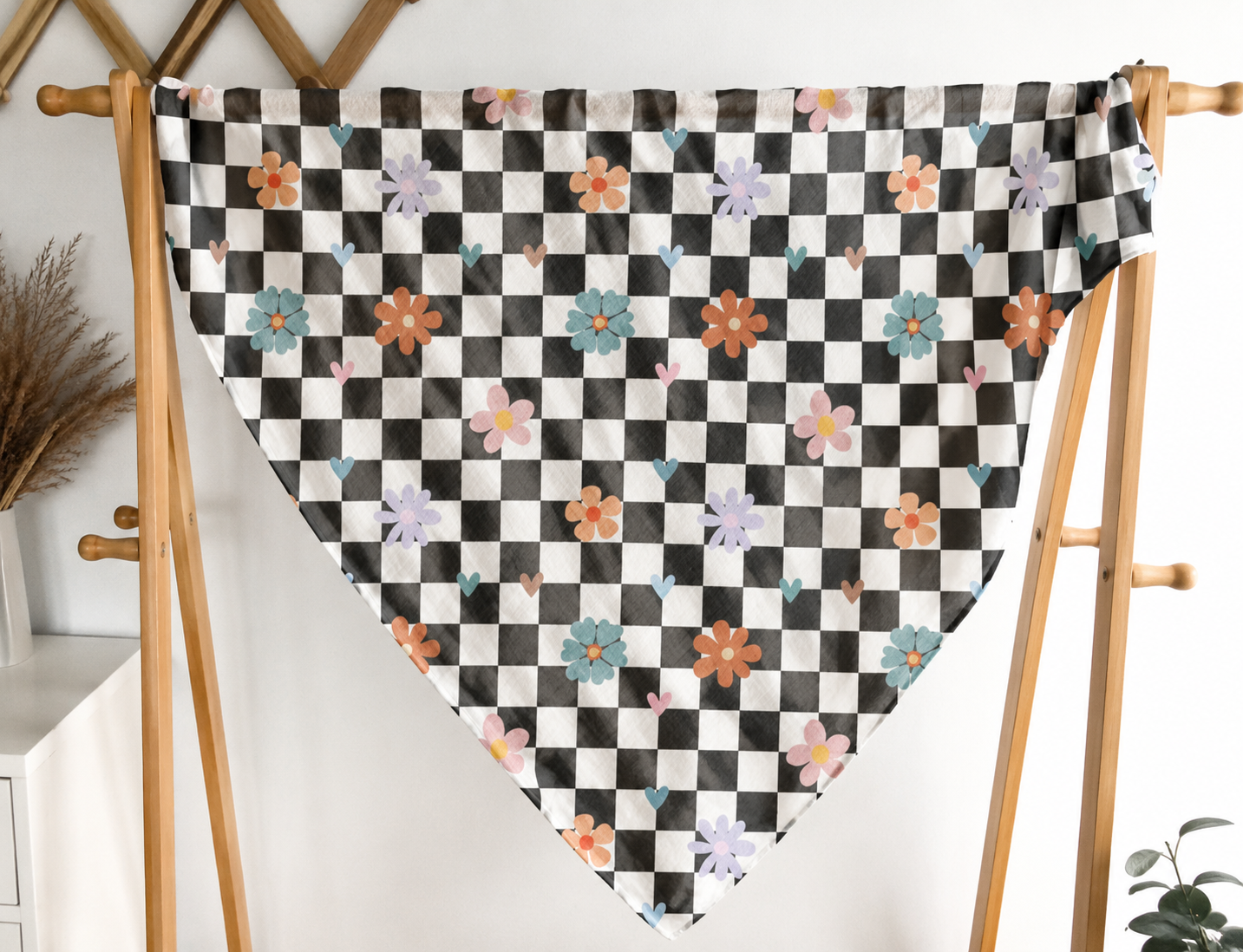💕Grande mousseline de bambou Punky bloom