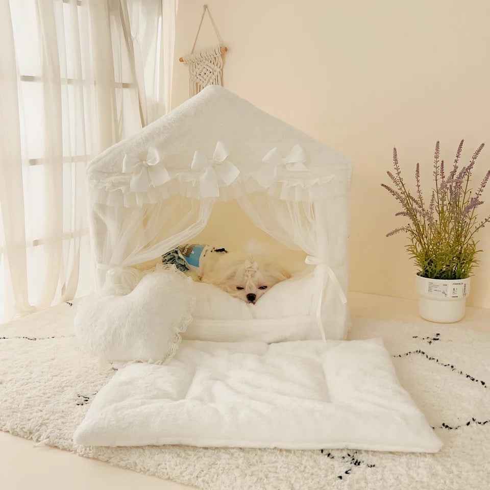 Princess Cabana Dog Bed | Dog House Style Pet Bed