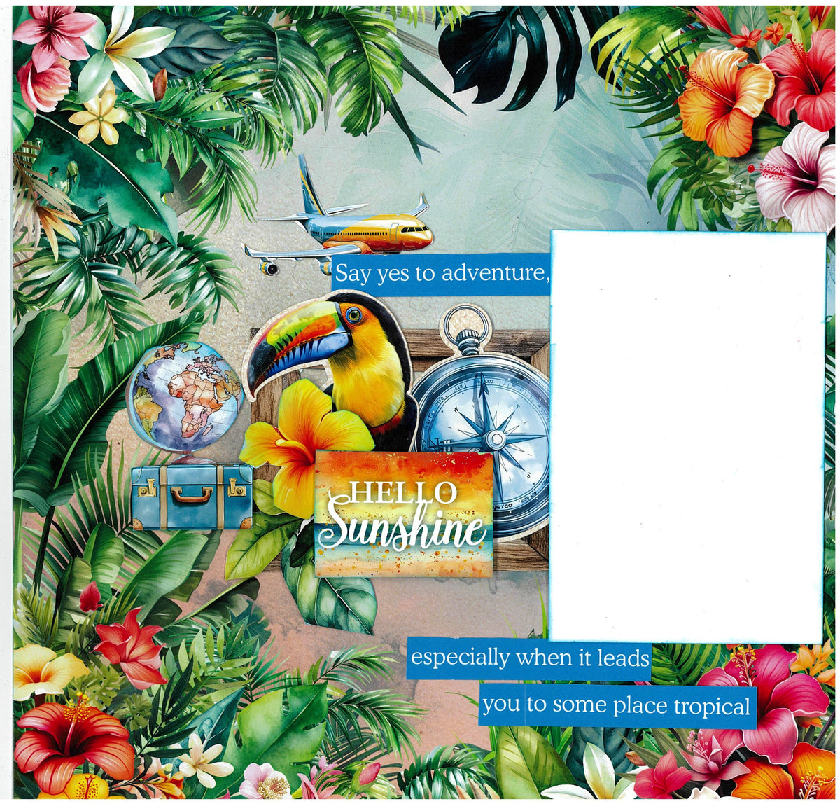 3Quarter Designs Tropic Excursion 12x12 Design Paper & Diecuts Set