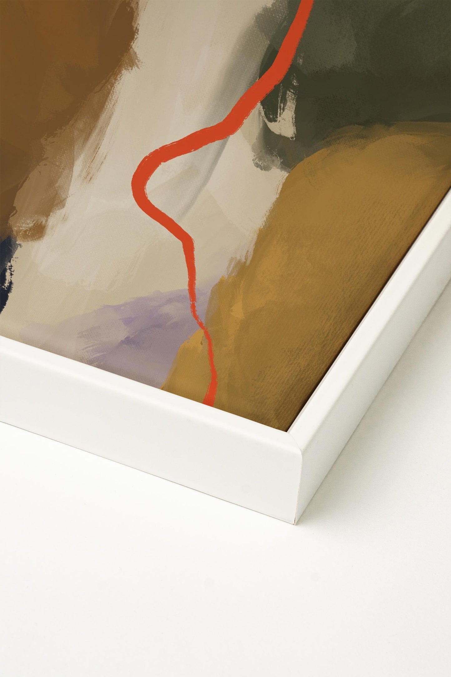 CREVASSE, Werk auf gespannter Leinwand