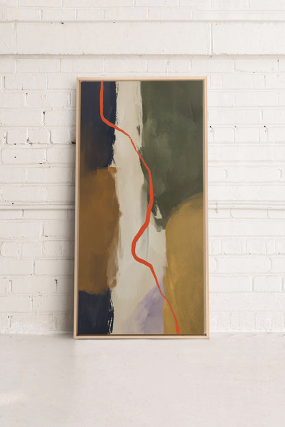CREVASSE, Werk auf gespannter Leinwand
