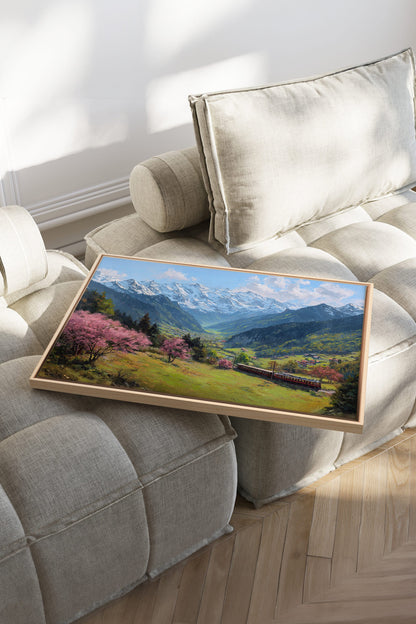 ALPINER TRIP, Öl auf Leinwand