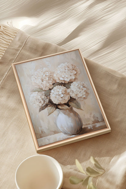 IVORY BLOOMS, Kunstwerk auf gespannter Leinwand