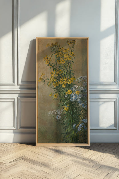 OR DES CHAMPS, Gestricktes Kunstwerk auf Leinwand
