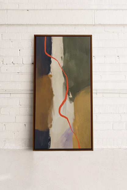 CREVASSE, Werk auf gespannter Leinwand