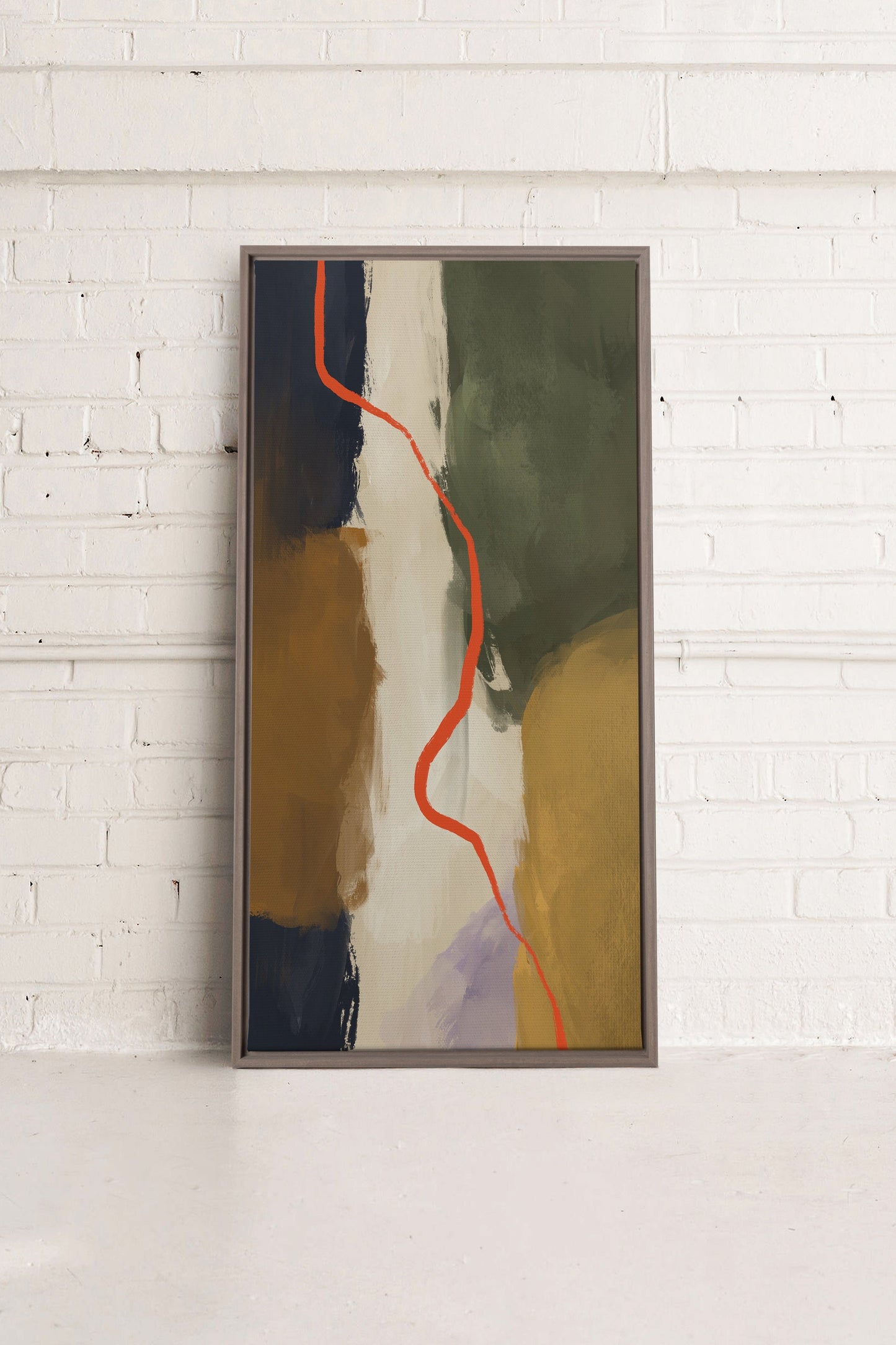 CREVASSE, Werk auf gespannter Leinwand