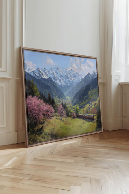 ALPINER TRIP, Öl auf Leinwand