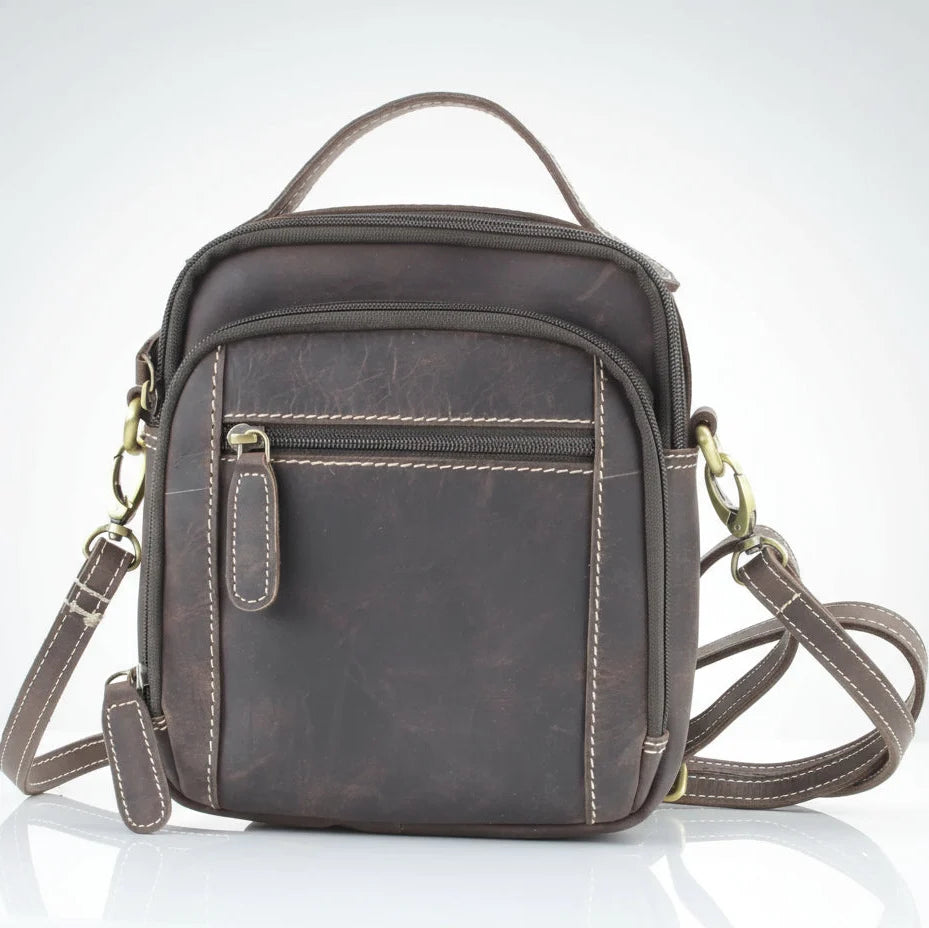 Hunter Leather Bag with Top Handle