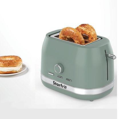 Starfrit 2-Slice Toaster – 7 Adjustable Browning Levels – Removable Tray – 850W - Sage 🍁 All In One Marketplace Canada