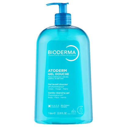 Bioderma Atoderm Hydrating Shower Gel, Moisturizing Face and Body Cleanser, Body Wash for Normal to Dry Sensitive Skin, 1L 🍁 All In One Marketplace Canada