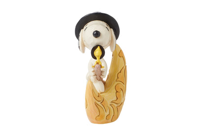 Enesco Peanuts by Jim Shore Halloween Snoopy and Woodstock Witches on Moon Figurine, 5.91 Inch, Multicolor