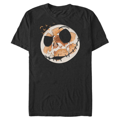 Disney Big & Tall The Nightmare Before Christmas Paper Halloween Men's Tops Short Sleeve Tee Shirt, Black, X-Large Big Tall