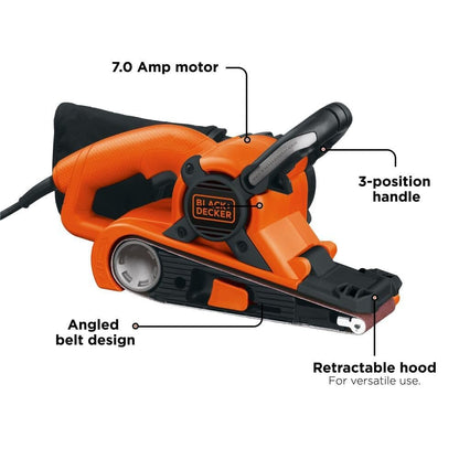 BLACK+DECKER Belt Sander with Dust Bag, 7-Amp, 3-Inch by 21-Inch (DS321) 🍁 All In One Marketplace Canada