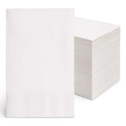 Perfect Stix White Dinner Napkin-300 2-Ply White Dinner Napkins, 0.1" Height, 17" width, 15" Length (Pack of 300) 🍁 All In One Marketplace Canada
