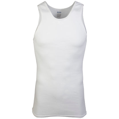 Gildan Men's A-Shirt Tanks, Multipack, Style G1104, White, Large 🍁 All In One Marketplace Canada