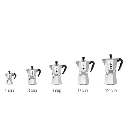 Bialetti - Moka Express: Iconic Stovetop Espresso Maker, Makes Real Italian Coffee, Moka Pot 3 Cups (4.3 Oz - 130 Ml), Aluminium, Silver 🍁 All In One Marketplace Canada