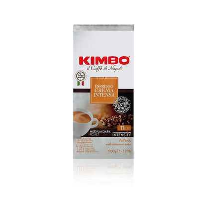 Kimbo Espresso Crema Intensa | Whole Bean Coffee | Medium Dark Roast, Intensity 11/13 | Roasted, Blended and Made in Italy | 1kg / 2.2lb Bag 🍁 All In One Marketplace Canada