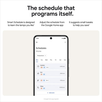 Google Nest Learning Thermostat (4th Gen) with Temp Sensor - Obsidian 🍁 All In One Marketplace Canada