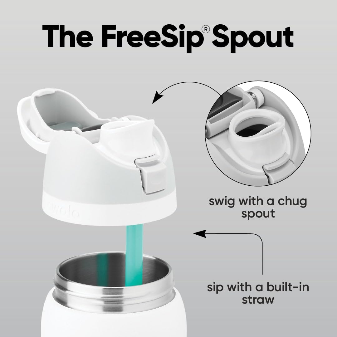 Owala FreeSip Insulated Stainless Steel Water Bottle with Straw, BPA-Free Sports Water Bottle, Great for Travel, 24 Oz, Crown Jewel 🍁 All In One Marketplace Canada