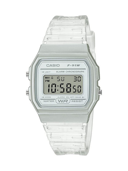 Casio Quartz Watch with Resin Strap, Clear, 20 (Model: F-91WS-7CF) 🍁 All In One Marketplace Canada