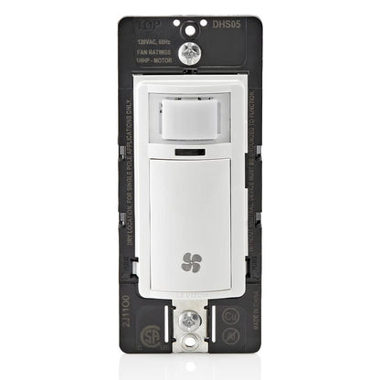 Leviton Humidity Sensor Switch for Bathroom Exhaust Fan, automate Ventilation, air Circulation, Moisture Control, ¼ HP, Single Pole, DHS05-1LW, White 🍁 All In One Marketplace Canada