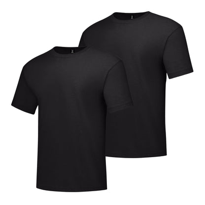 Hanes Size Men's Beefy Short Sleeve Tee Value Pack (2-Pack), Black, Large/Tall 🍁 All In One Marketplace Canada
