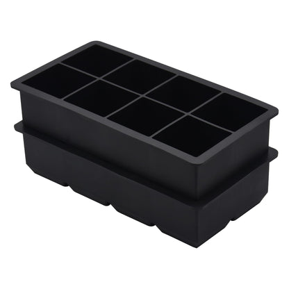 Bangp Large Ice Cube Tray for Whiskey,2 Pack Stackable Big Ice Cube Molds Make 16 Big Whiskey Ice Cubes,Easy Release Square Ice Cube Maker for Cocktails,Whiskey,Soups and Frozen Treats 🍁 All In One Marketplace Canada
