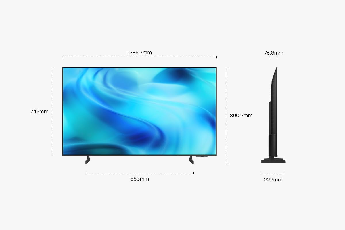 Samsung 58 inch 4k TV, U8000H, UHD, Smart TV, LED, HDR, Crystal Processor, 4k Upscaling, Dolby 2.0, Gaming Hub, Q Symphony, 3 HDMI, Metal Stream Design, Samsung TV, Television (UN58U8000HFXZC, 2026)