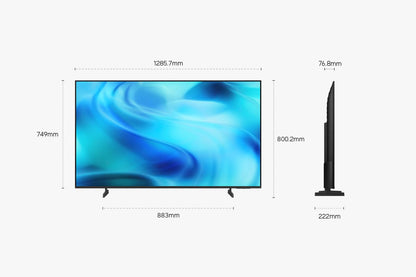 Samsung 58 inch 4k TV, U8000H, UHD, Smart TV, LED, HDR, Crystal Processor, 4k Upscaling, Dolby 2.0, Gaming Hub, Q Symphony, 3 HDMI, Metal Stream Design, Samsung TV, Television (UN58U8000HFXZC, 2026)