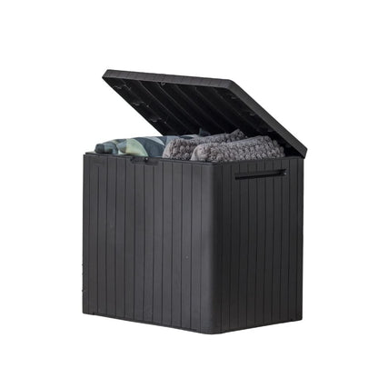 Keter City 30 Gal Outdoor Storage Box and Patio Side Table 🍁 All In One Marketplace Canada