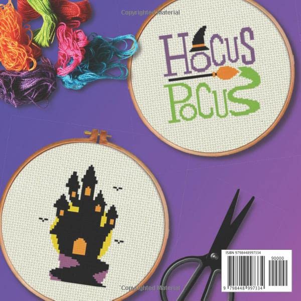 100 Big Halloween Counted Cross Stitch Patterns: Daily Cross Stitch 100 Halloween Book