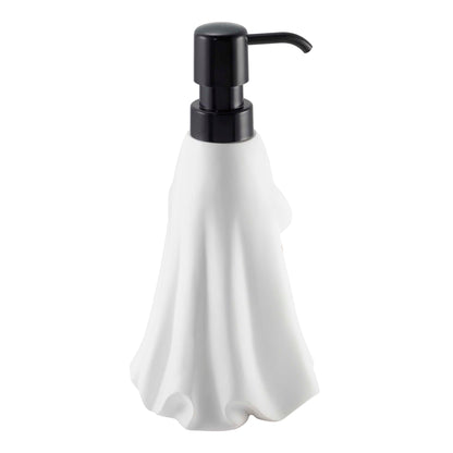 Avanti Linens – Soap Dispenser, Decorative Lotion Pump for Bathroom or Kitchen Countertop, Hand Painted Resin Halloween Decor (Ghost)