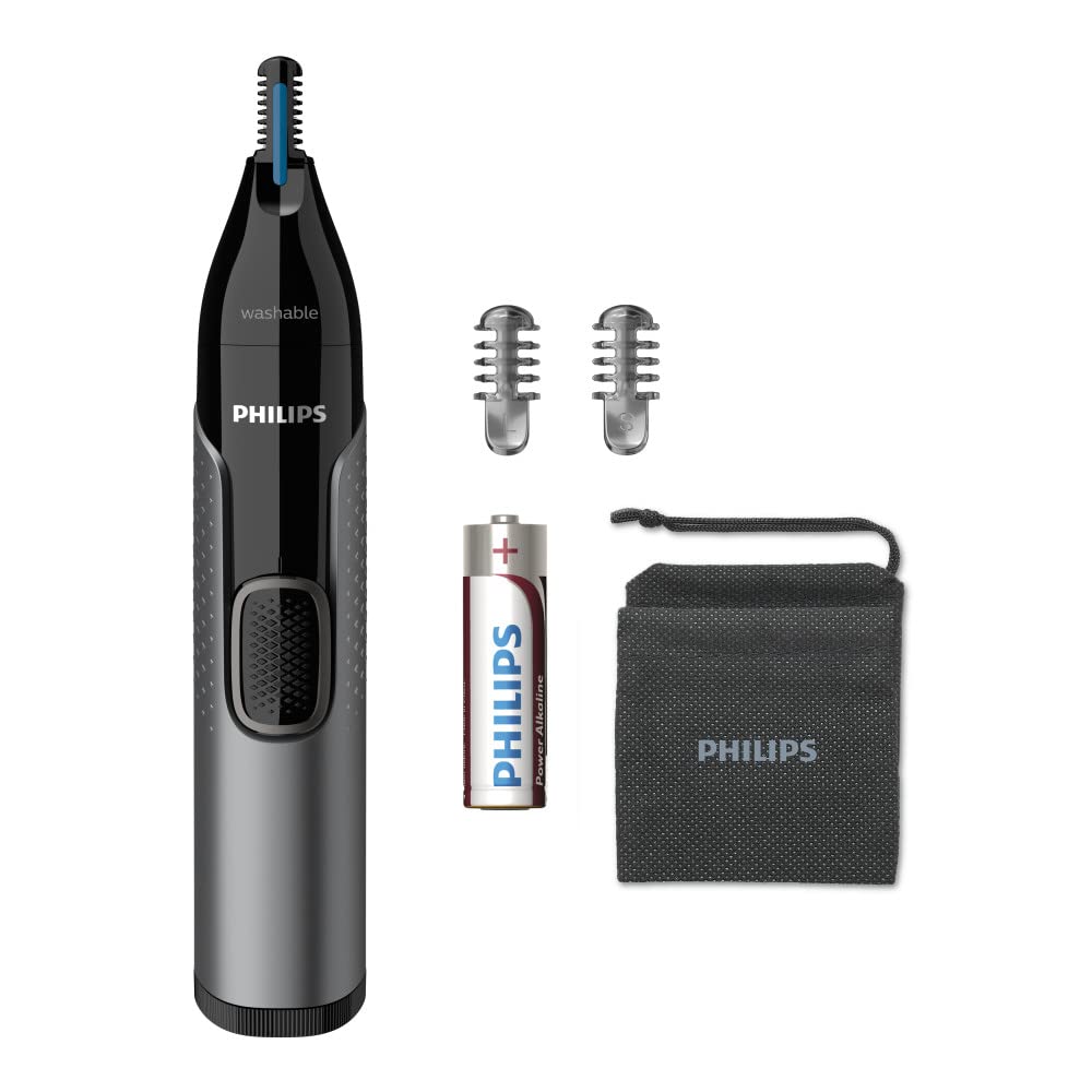 Philips Nose Trimmer Series 3000, Nose, Ear & Eyebrow Trimmer with Protective Guard System & Travel Pouch, NT3650/26 🍁 All In One Marketplace Canada