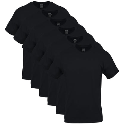 GILDAN Men's Crew T-Shirts, Multipack, Style G1100, Black (6-Pack), Medium 🍁 All In One Marketplace Canada