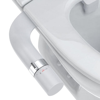 Ultra-Slim Bidet Attachment for Toilet, Adjustable Water Pressure for Rear/Feminine Wash Bidet, Non Electric Self Cleaning Fresh Cold Water Toilet Bidets Spray Jet Easy Install (Silver) 🍁 All In One Marketplace Canada