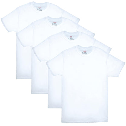 Hanes Mens ComfortSoft 4 Pack Cotton Crewneck T-Shirt. Undershirts, White, XX-Large US 🍁 All In One Marketplace Canada