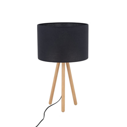 TOKYO Wood Tripod Table Lamp for Bedroom & Nightstand (Clearance)