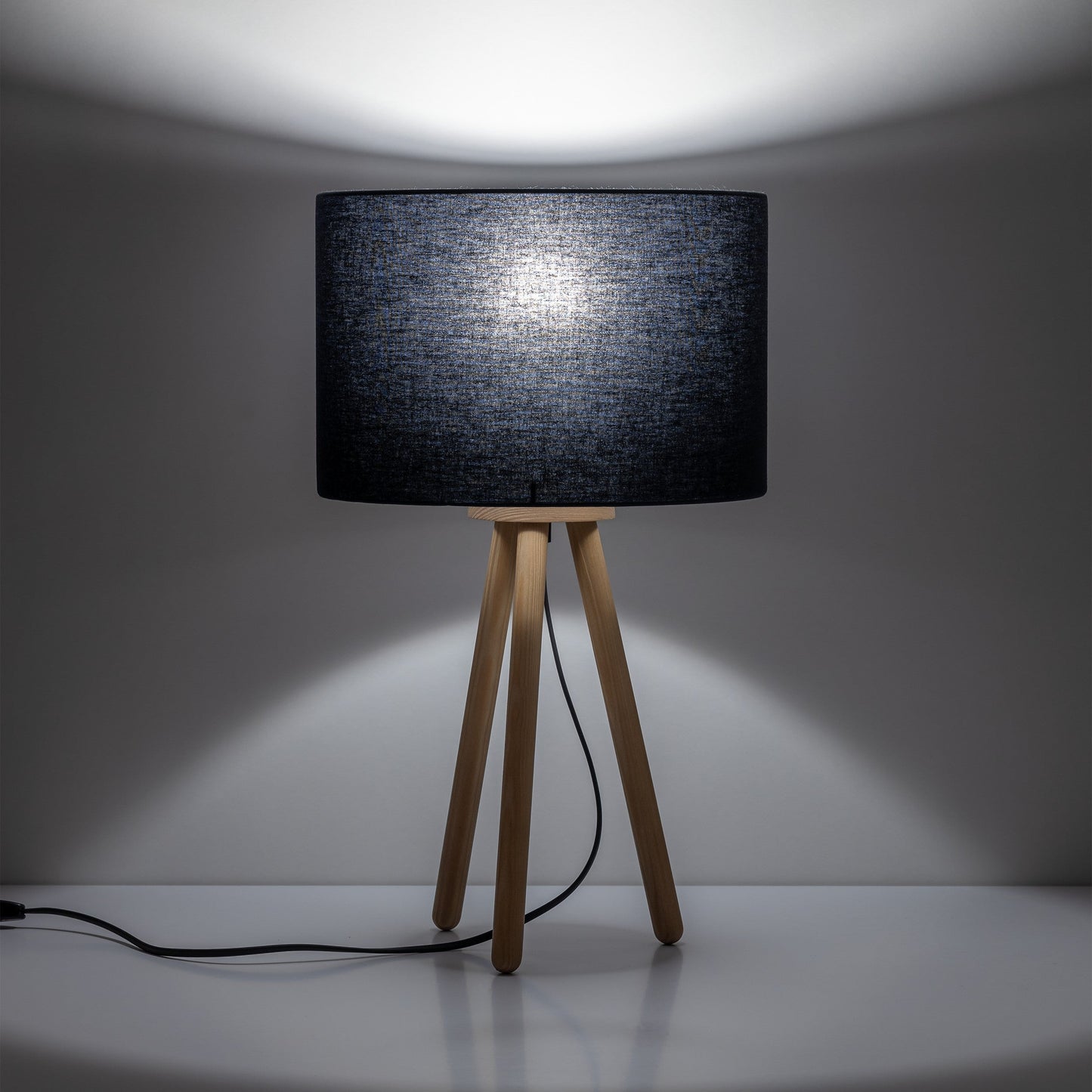 TOKYO Wood Tripod Table Lamp for Bedroom & Nightstand (Clearance)