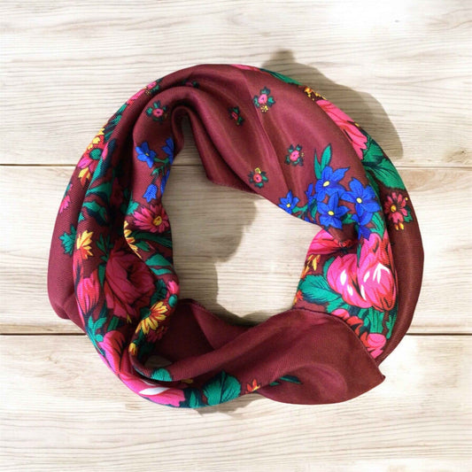Burgundy Kookum Scarf