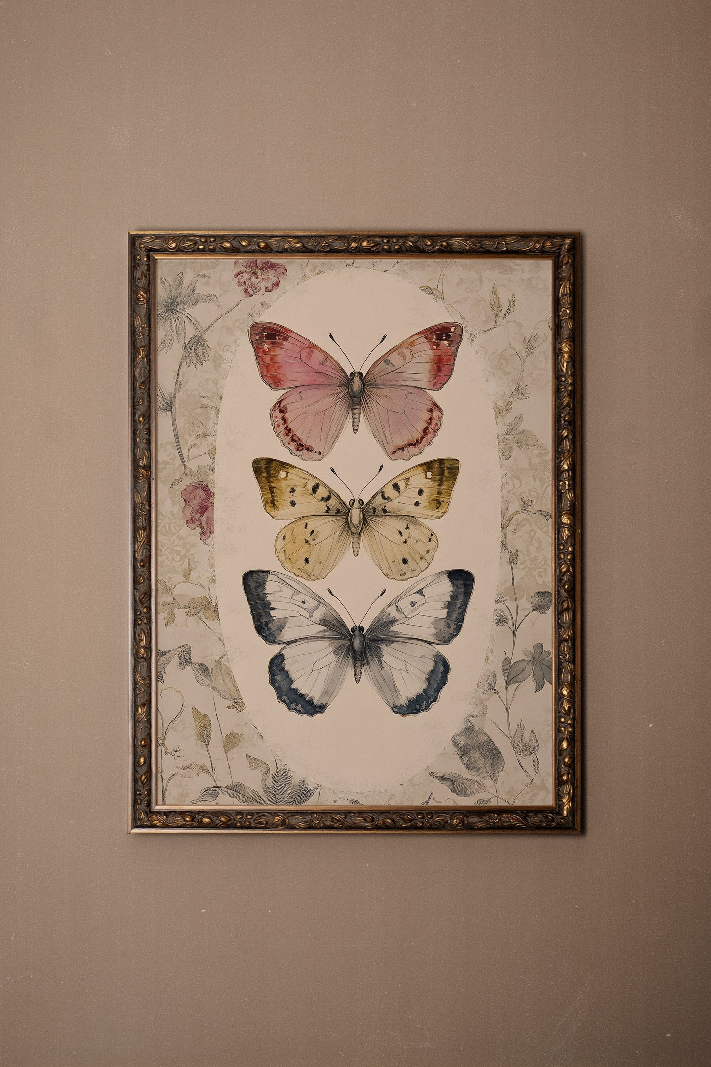 DANSE DU TEMPS, CADRE VINTAGE BRONZE