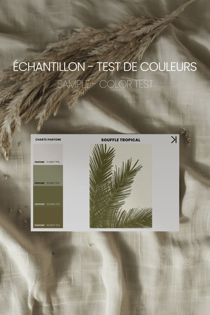 SOUFFLÉ TROPICAL, Werk auf gespannter Leinwand