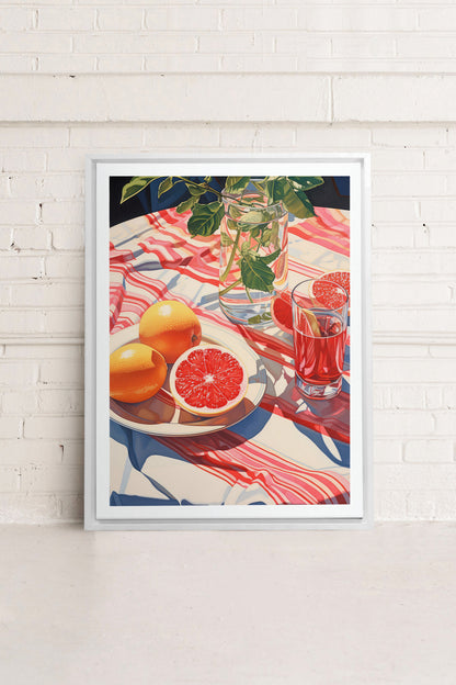 PICKNICK-OASE, Kunstwerk auf gespannter Leinwand