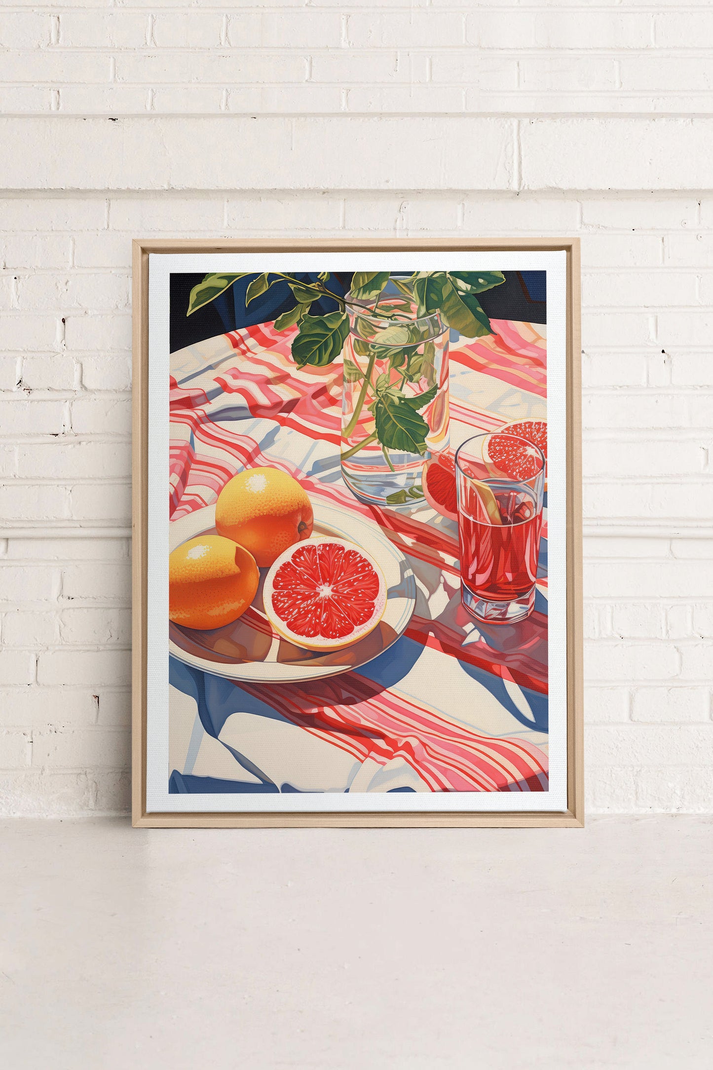 PICKNICK-OASE, Kunstwerk auf gespannter Leinwand