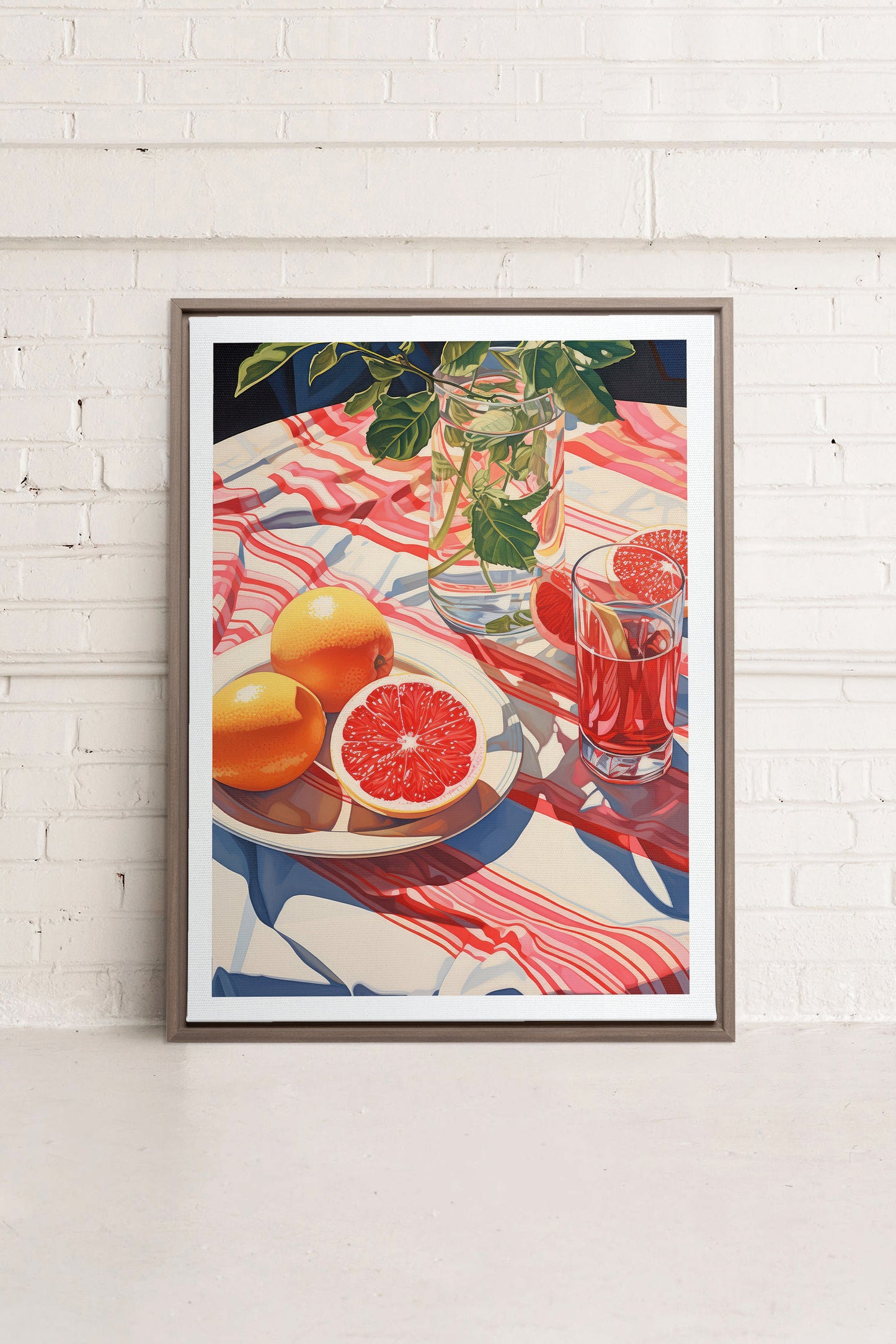 PICKNICK-OASE, Kunstwerk auf gespannter Leinwand
