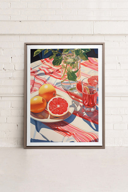 PICKNICK-OASE, Kunstwerk auf gespannter Leinwand