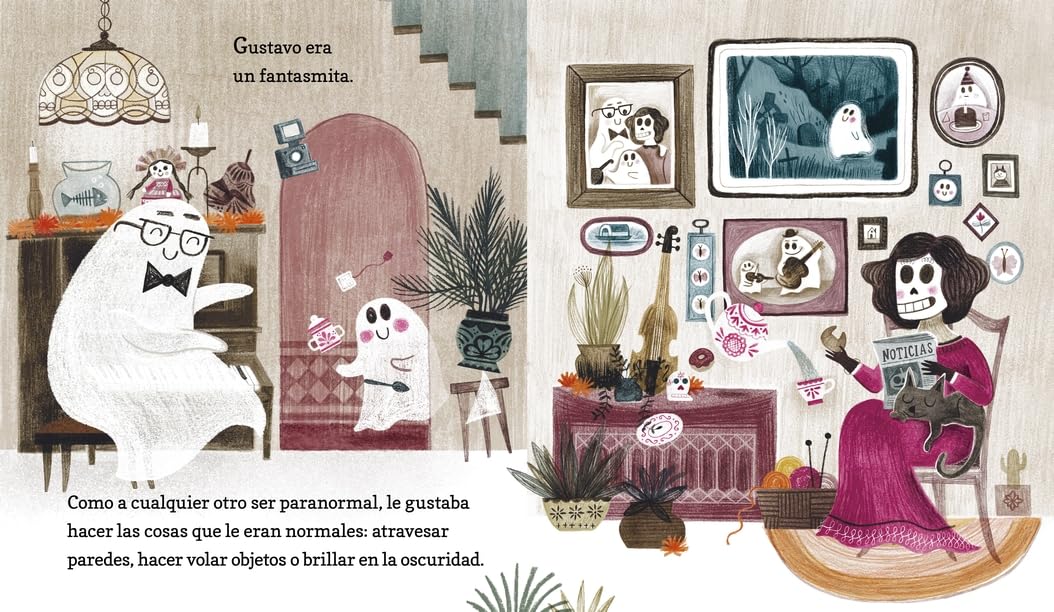 Gustavo, el fantasmita tímido: (Un cuento ilustrado de Halloween para niños de 3 a 7 años - Celebrando la amistad, el valor y las tradiciones culturales)