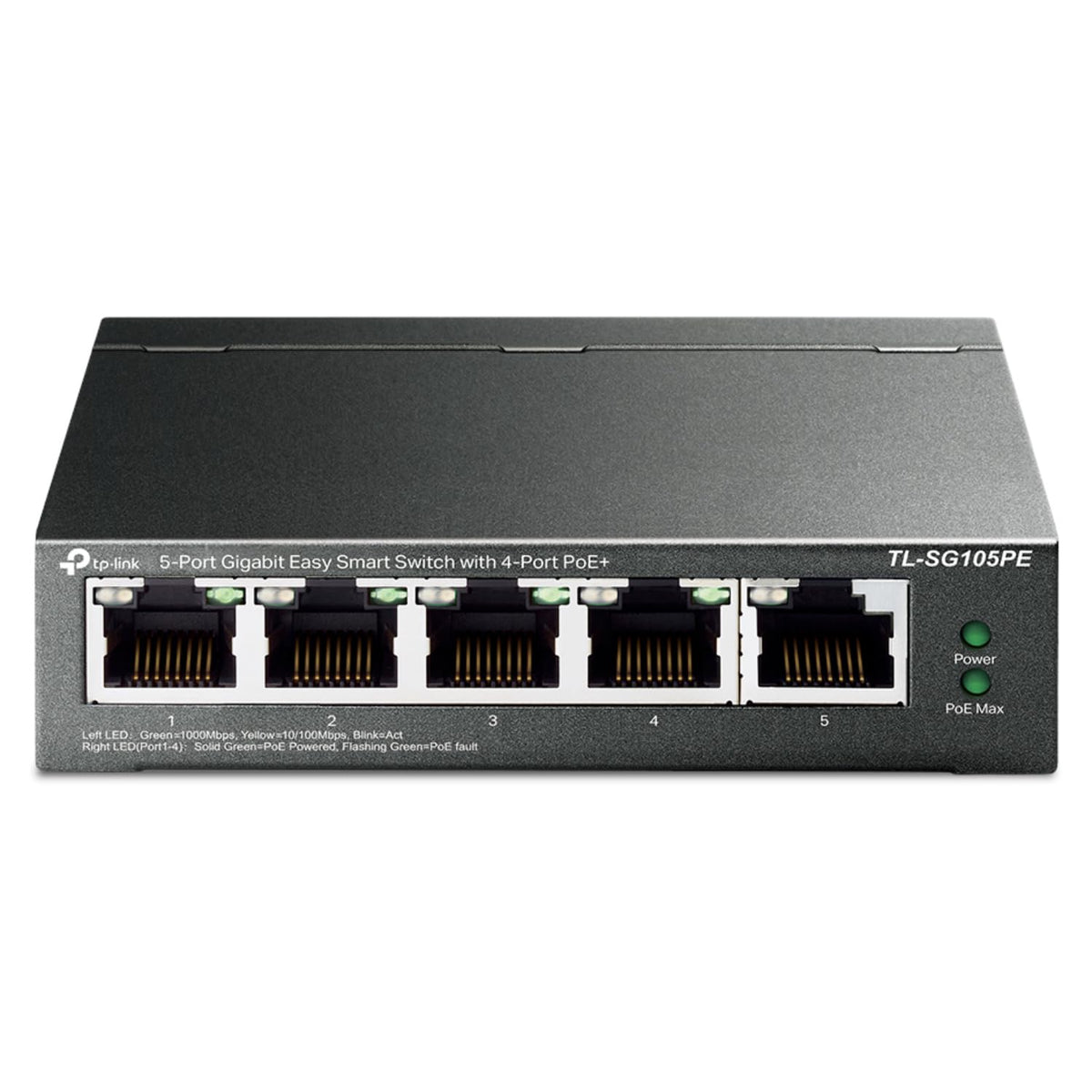 TP-Link 5–Port Gigabit PoE Switch, 4 PoE+ Ports @65W, Easy Smart (TL-SG105P) 🍁 All In One Marketplace Canada