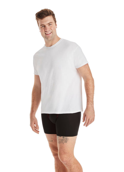 Hanes Mens ComfortSoft 4 Pack Cotton Crewneck T-Shirt. Undershirts, White, Medium US 🍁 All In One Marketplace Canada
