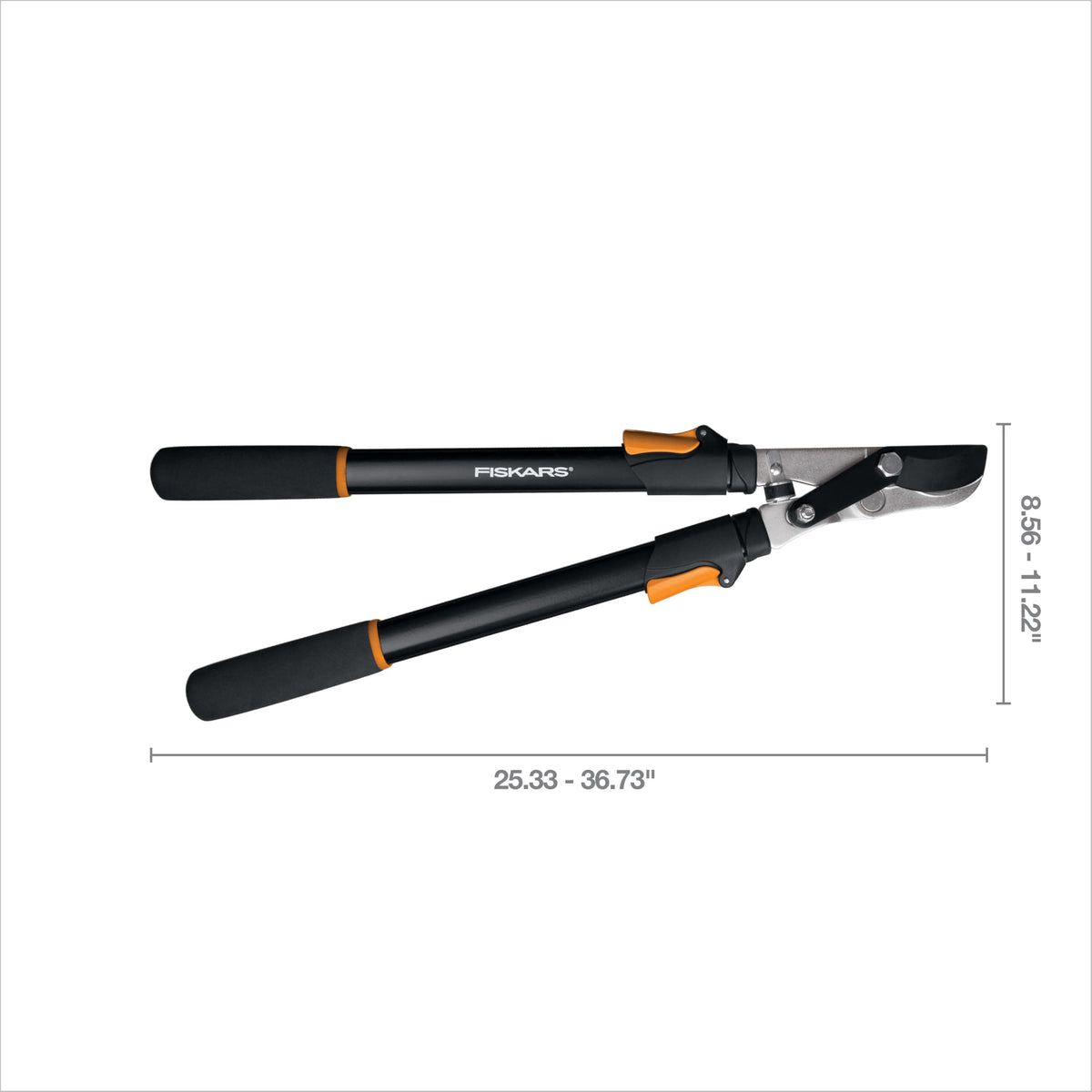 Fiskars Power-Lever Extendable Lopper, 2X Cutting Power, Precision-Ground Blade, 25"-37", Black & Orange 🍁 All In One Marketplace Canada